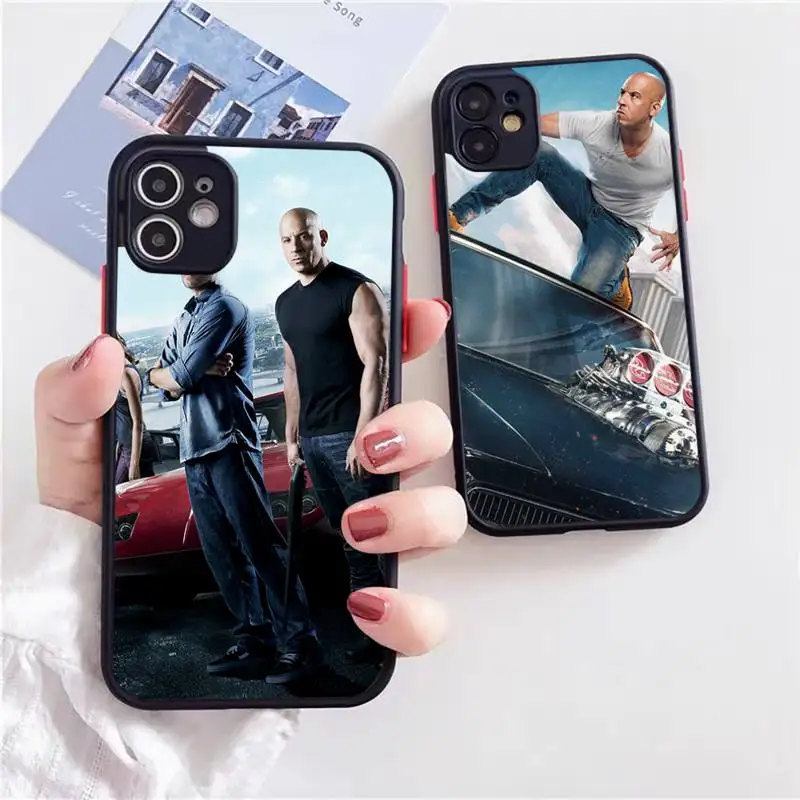 

Fast And Furious Moive 7 Phone Case For iphone 13 12 11 xr xs x 7 8 pro max Light black Soft TPU Silicone Clear Case Cover