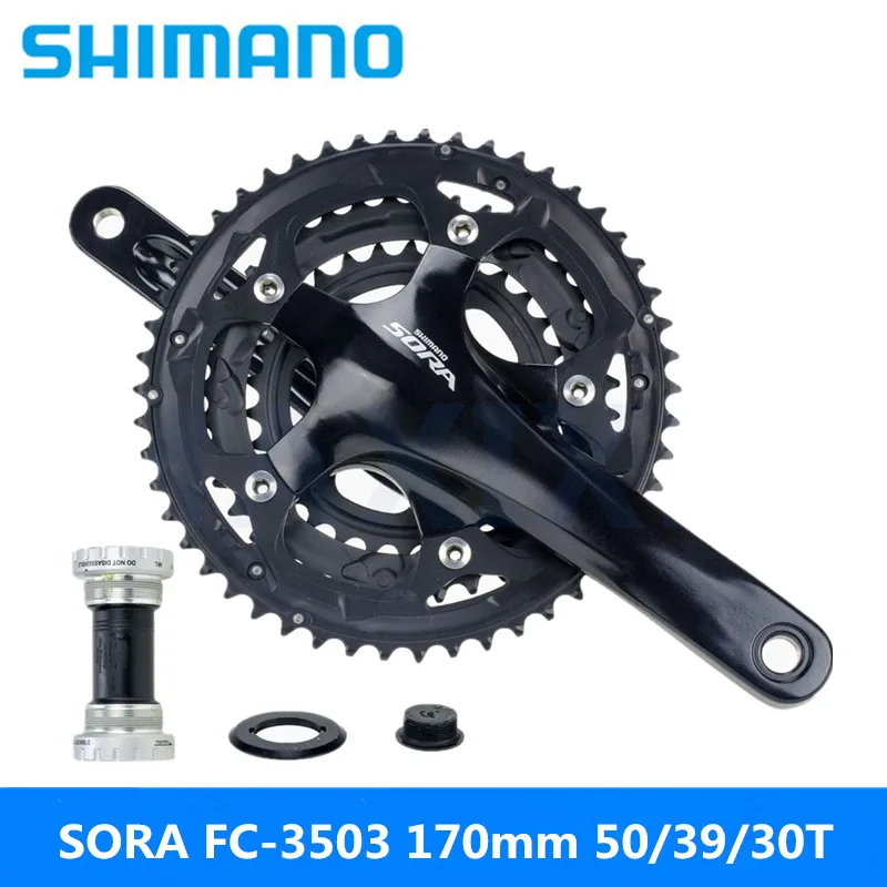SHIMANO Солнечный FC-3503 170mm 50/39/30 9-скоростное шоссе/складной велосипед полые одноосевой Сжатия доска совершенно аппарат не Привязанный к оператору сотовой связи b