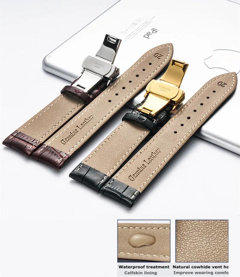 Ремешок из натуральной кожи для Apple Watch band 4 (iwatch 5) 44 мм 40 3 2 1 ремешок наручных часов