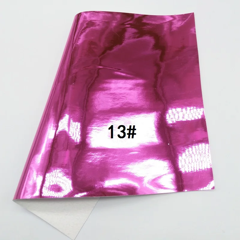 Glitterwishcome 30X134 см мини рулон гладкой лакированной зеркальной искусственной синтетической кожи ткань, GM001 - Цвет: 13