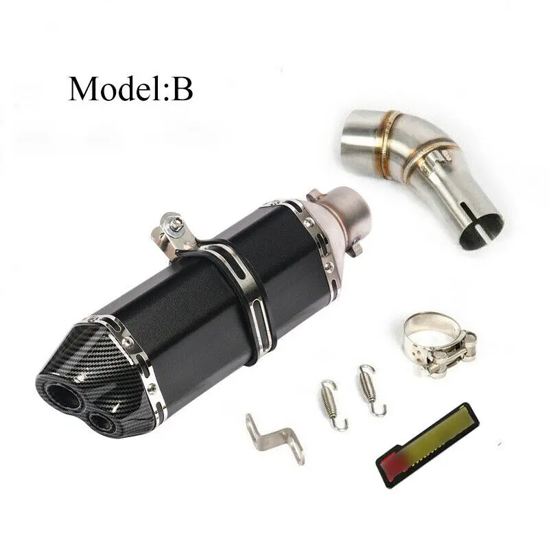 Фото Для Yamaha YZF R3 R25 MT03 выхлопная труба мотоцикла, средняя труба среднего звена, глушитель, соединительная трубка из нержавеющей стали, без шнуровки №4