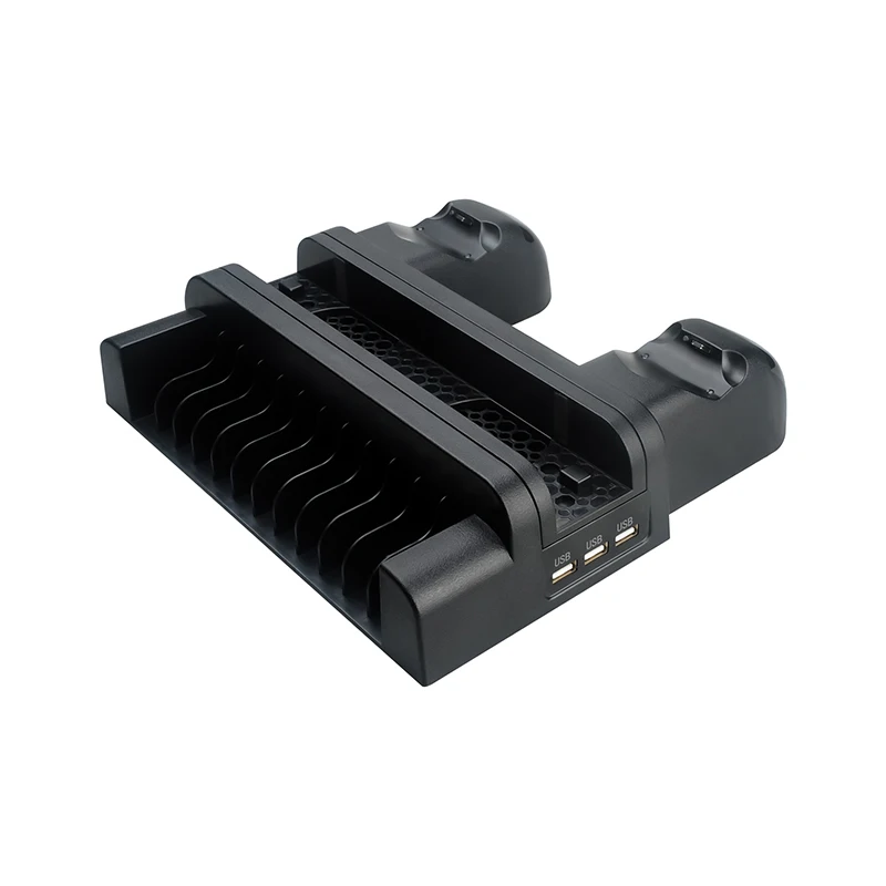 Зарядное устройство для контроллеров PS4 двойное ЗУ Slim Pro вертикальная подставка с