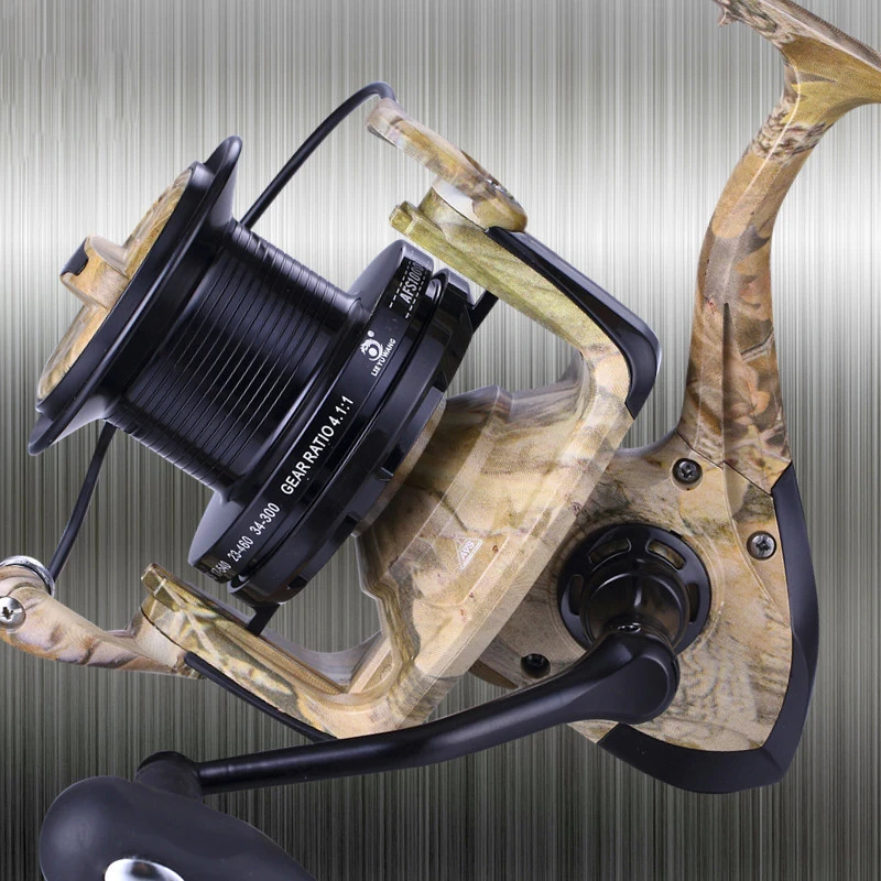

Camouflage Spinning Fishing Reel Carp Trolling Fishing Reels Long Cast Fishing Wheel China Spinning Reels Saltwater