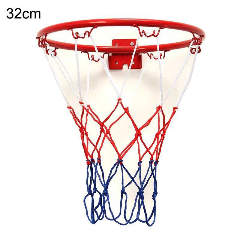 

32cm/12.6" Basketball Rim Net Hanging Wall-Mounted Hoop Goal Sports Replacement
