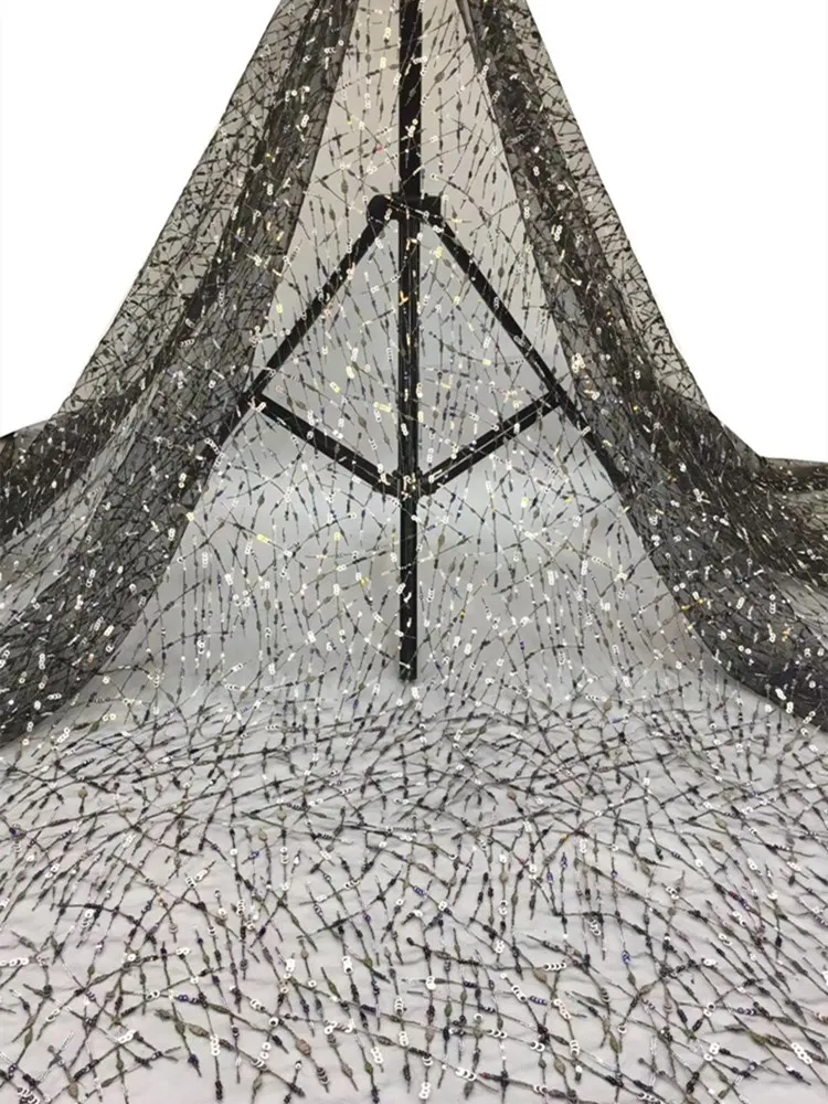 Высококачественное французское Тюлевое кружево свежая и Элегантная вышивка из