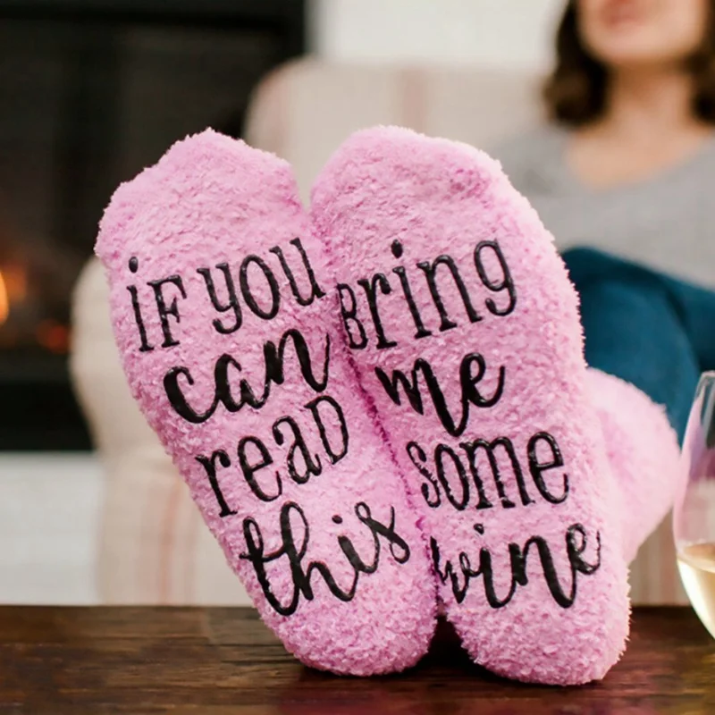 Винные носки PATIMATE свадебные с буквенным декором подарочные для женщин и девочек