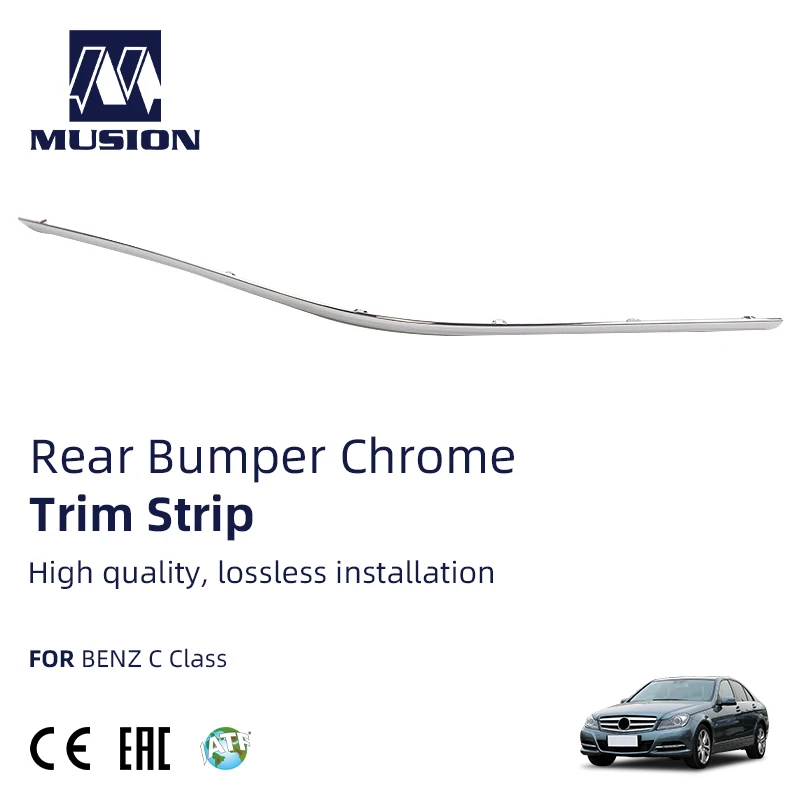 Musion автозапчасти W204 накладки на задний бампер хромированная защита для Benz Class C
