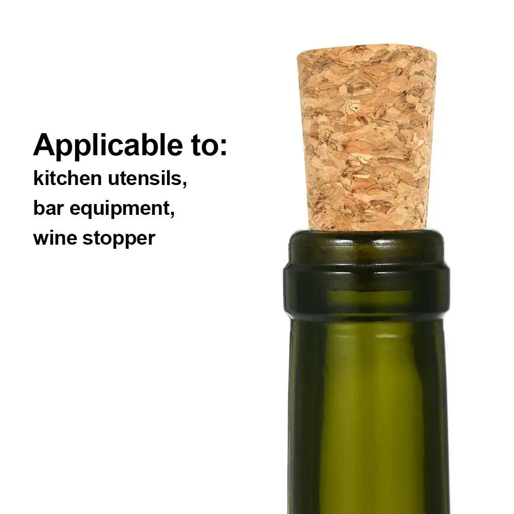 10 Pcs Tapered Corks Stoppers Creative Reusable Wine Bottle Cover Portable Stopper Wooden Bar Accessories | Дом и сад