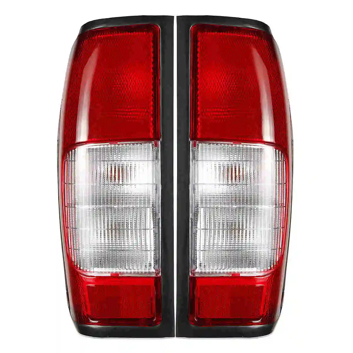 Pair 12V красный левый/правый хвост светильник фонарь стоп-сигнала для Nissan Navara D22 D23 пикап 1998 1999 2000 2001 2002 2003 2004 w/лампы - Цвет: Pair