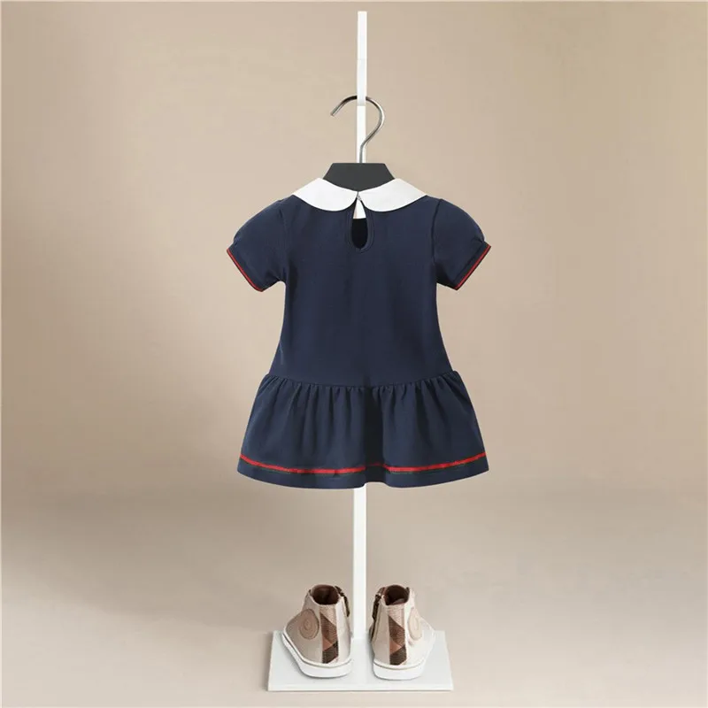 Baby Girl Dress Summer Cotton Pullover Toddler Kid Short Sleeve Clothes Sport Blouse Tennis Dresses 1-5 Years | Детская одежда и