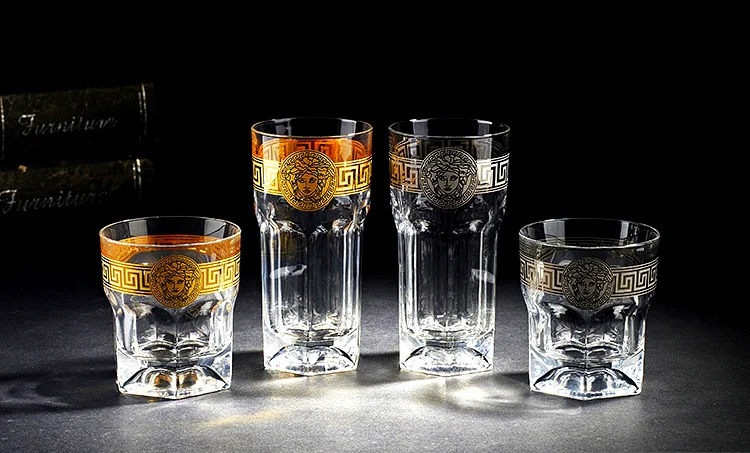 

Bohemian Crystal Whisky Glass Set imported from Czech Republic whiskey glass lot