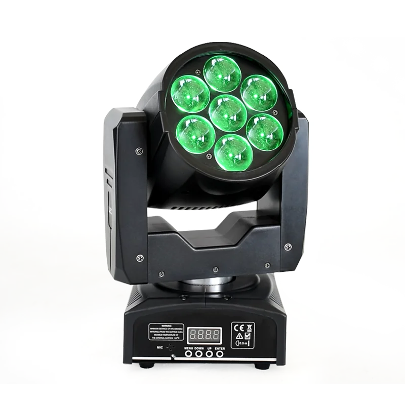Bee Eye Moving Head led 7x12 Вт RGBW 4в1 Zoom DMX сценический светильник Dj диско-луч моющийся движущийся головной светильник - Цвет: 7X12W moving head