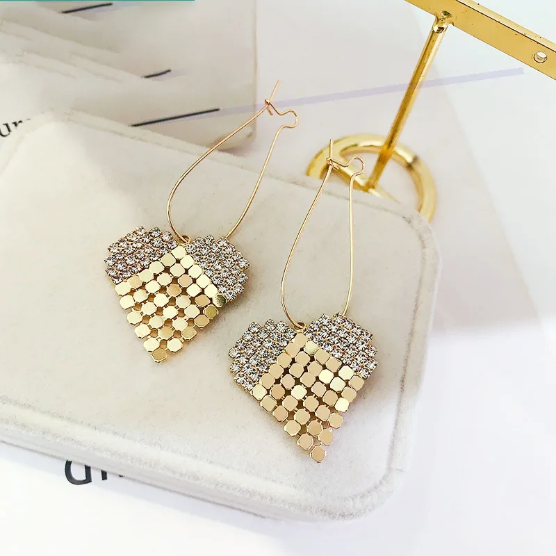 

JNP24 Cubic Zirconia Love Heart-Shape Earrings For Women S925 Silver Needles Drop Earrings Cute Romantic Ear Jewelry 2021 Trendy