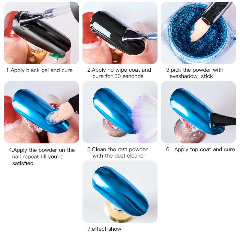 Четыре лилии Голографический лазерный Блеск порошок пигмент для ногтей сияющее