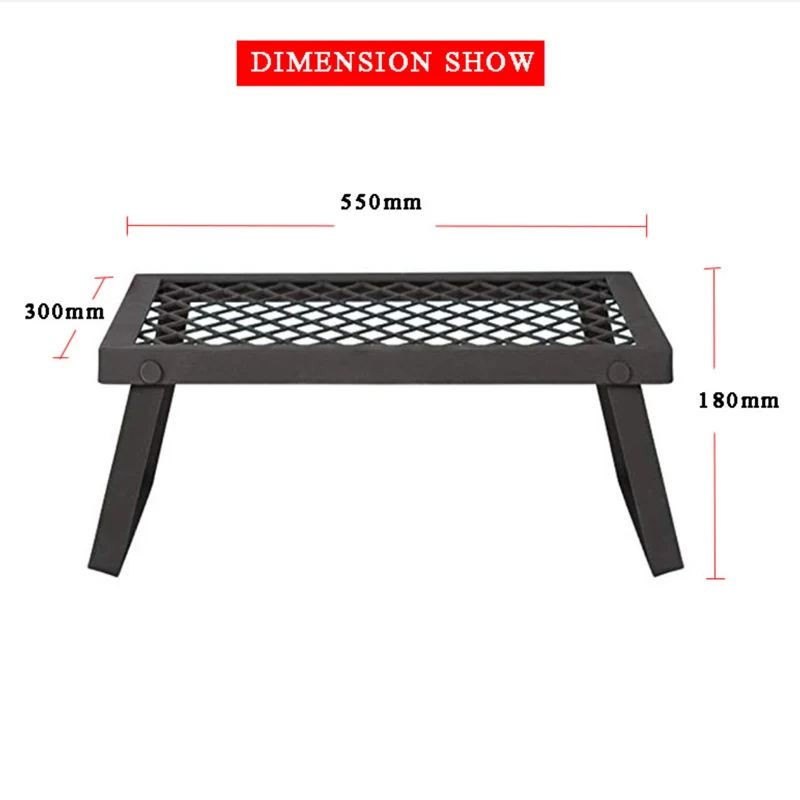 Складной гриль для кампуса приготовления пищи открытый огонь складная стойка