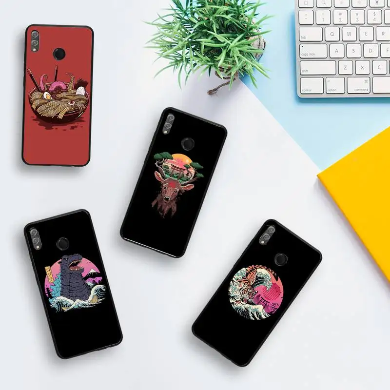 

Great Ramen Wave Japan Phone Case For Huawei Mate 30 Pro P20 P30 P40 pro lite Y7 Y6 2019 case for Honor 8X 8A 10 20lite 10i