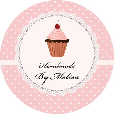 Новая бумага наклейка/Этикетка на заказ для десертов/магазина круг 5 см | Дом и сад