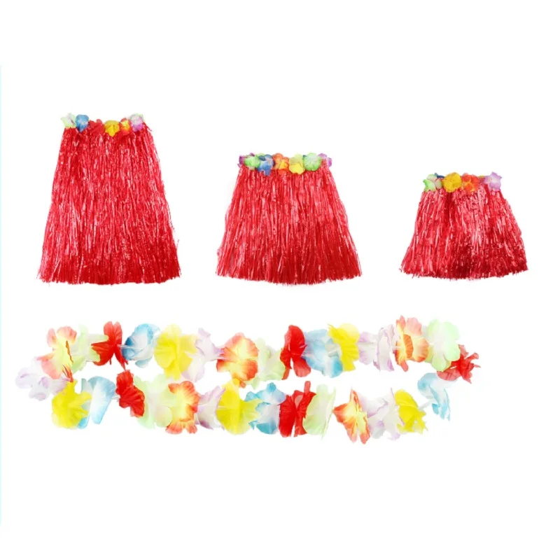 Пластиковые юбки Черлидинга Гавайские танцевальные костюмы для девочек детские