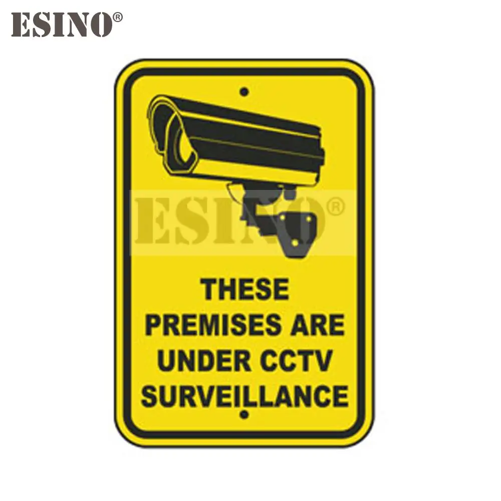 

Car Styling Warning Attention These Premises Are Under CCTV Surveillance PVC Decal Waterproof Car Body Sticker Pattern Vinyl