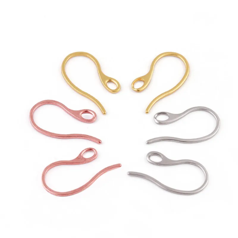 

20pcs/lot Stainless Steel Earring Hooks Findings Not Allergic Ear Hook Earrings Clasps For Jewelry Making DIY Earwire Supplies