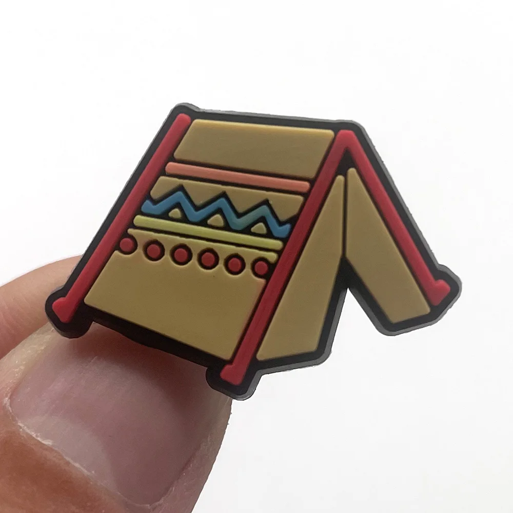 1 piece of outdoor  shoe decoration hot sale PVC camp shoes accessories decoration fitting Croc Jibz party children’s gift