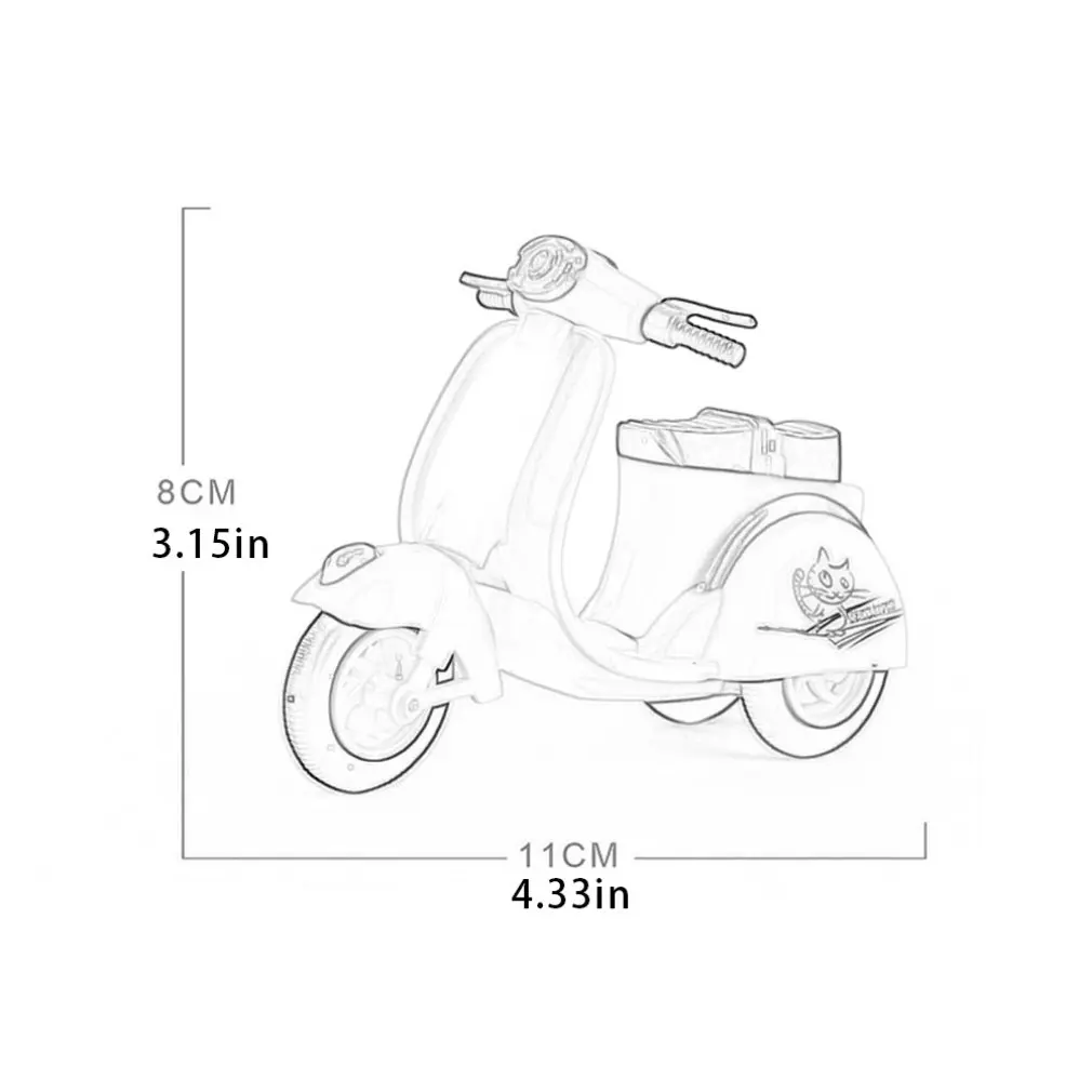 

Children'S Mini Q Version Simulation Alloy Pull Back Motorcycle Model Ornaments Baby Puzzle Early Education Cognitive Toys