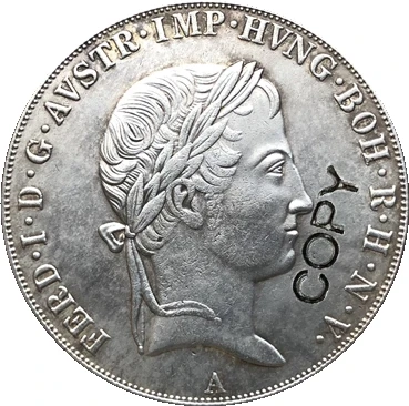 

1837 Австрия, копия монет 1 Thaler 38,61 мм