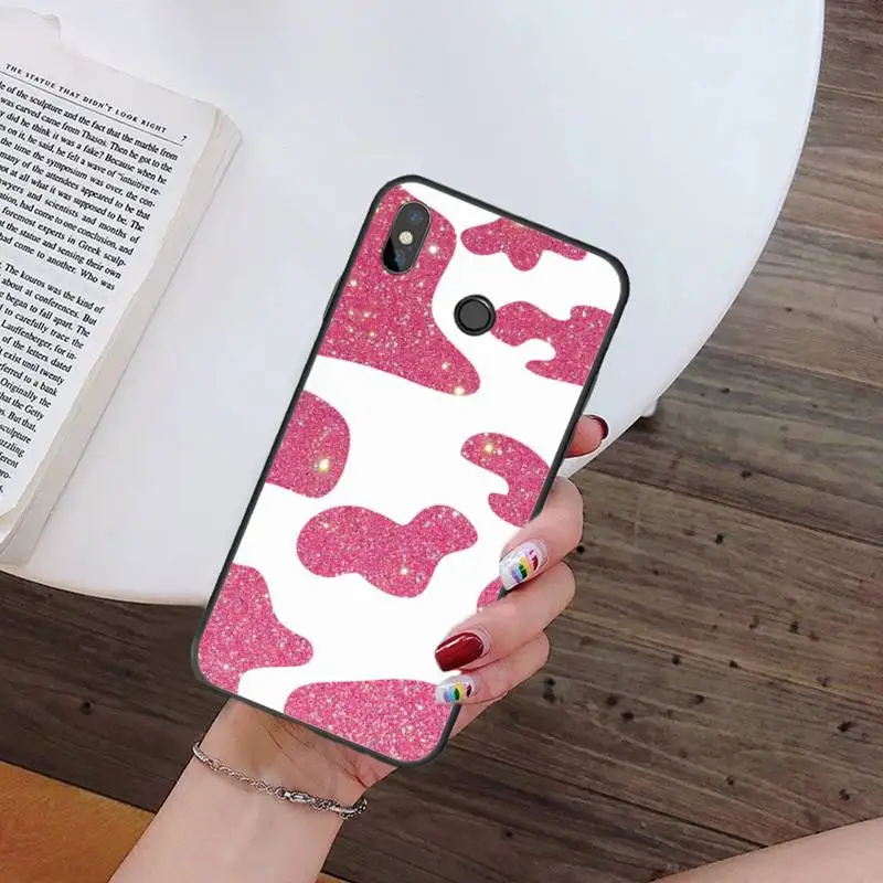 

Cow bling luxury Phone Case For Xiaomi Redmi 7 9t 9se k20 mi8 max3 lite 9 note 8 9s 10 pro Soft Silicone Shell Cover Funda