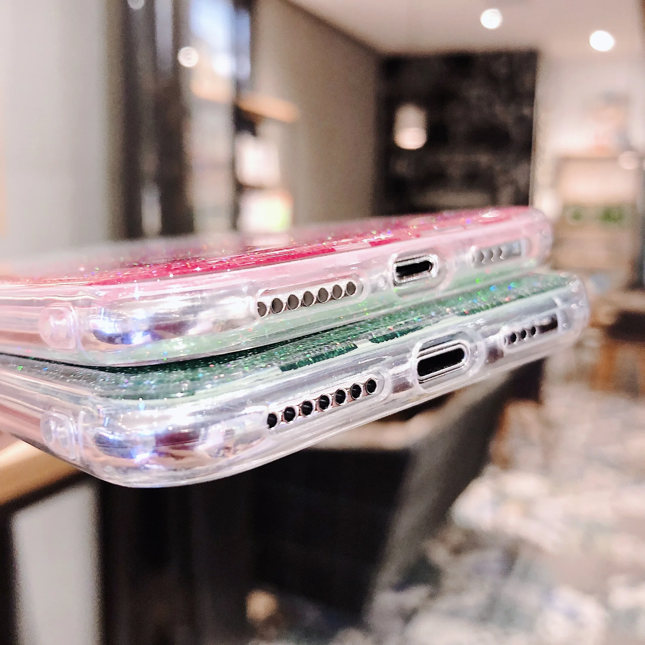 Fashion Gradient Shining Glitter Phone Case For iPhone 11 Pro Max 2019 XR XS MAX X 8 7 Plus 6 6s Clear Back Cover Capa |