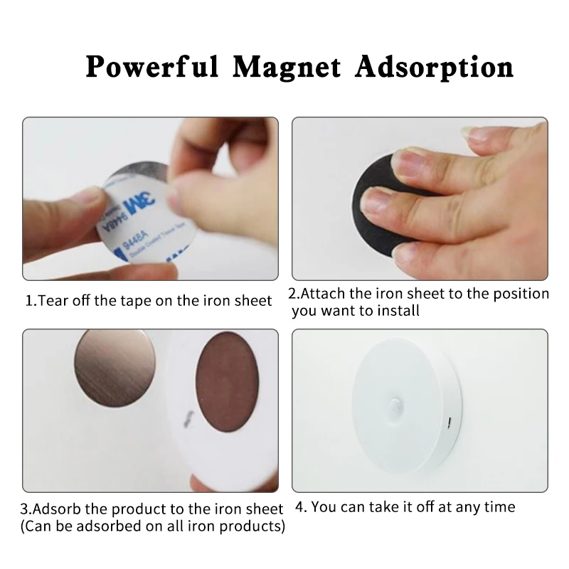 

Battery Powered Motion Sensing LED Night Light Battery Operated Stick Anywhere