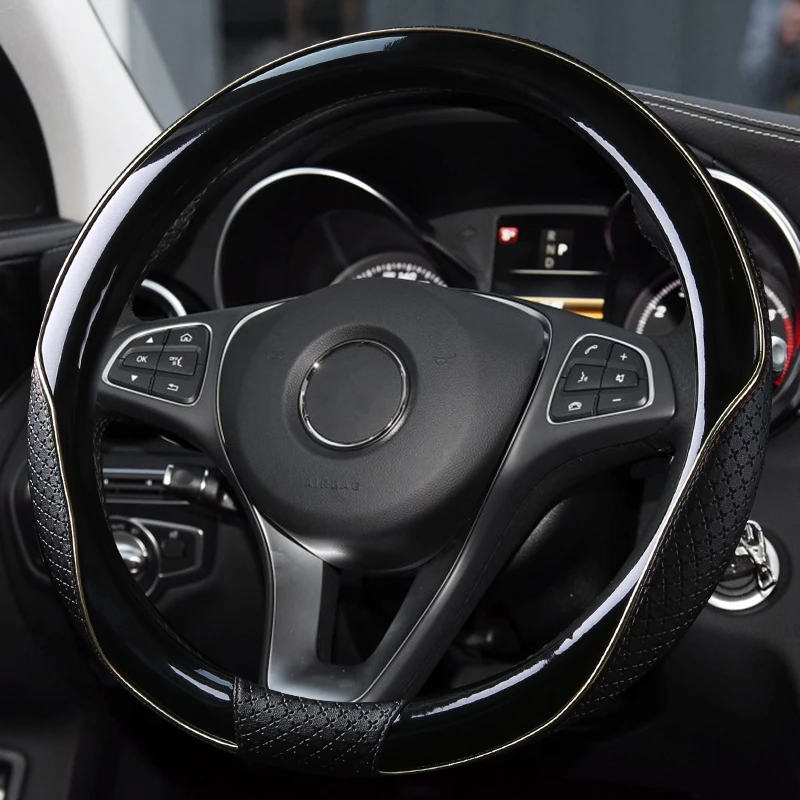 Роскошный чехол на руль автомобиля 38 см модные красочные чехлы кожаные
