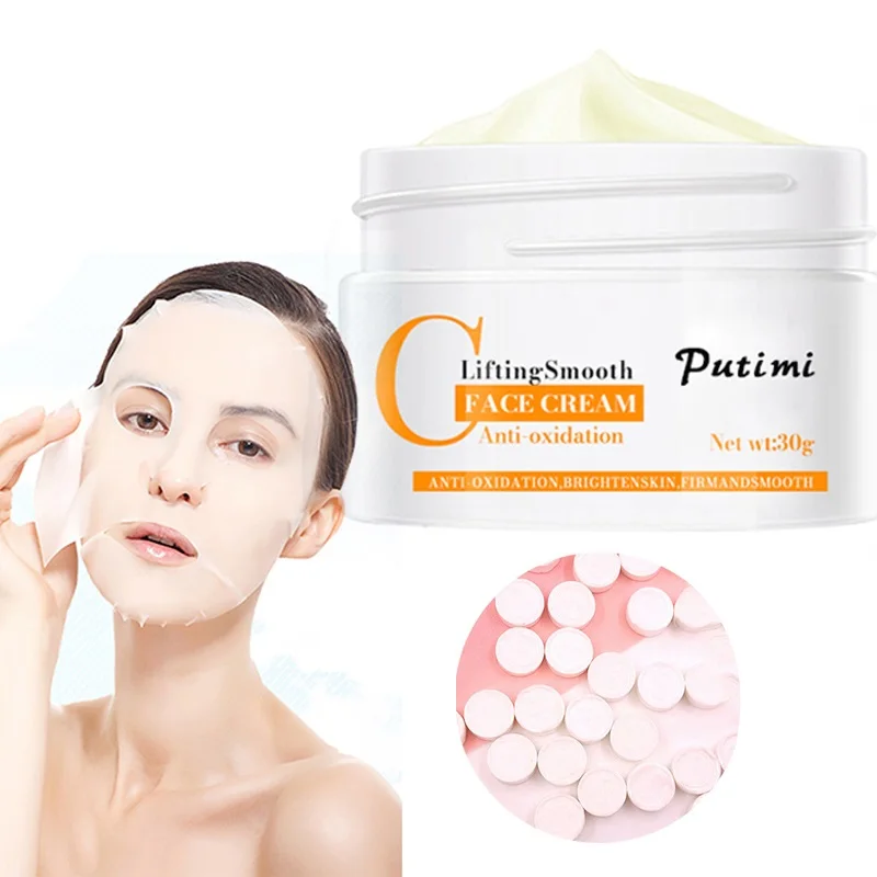 Face Cream Moisturizing Anti-oxidation Anti Wrinkle Anti Aging Whitening Cream Face Care Disposable Compression Face Mask
