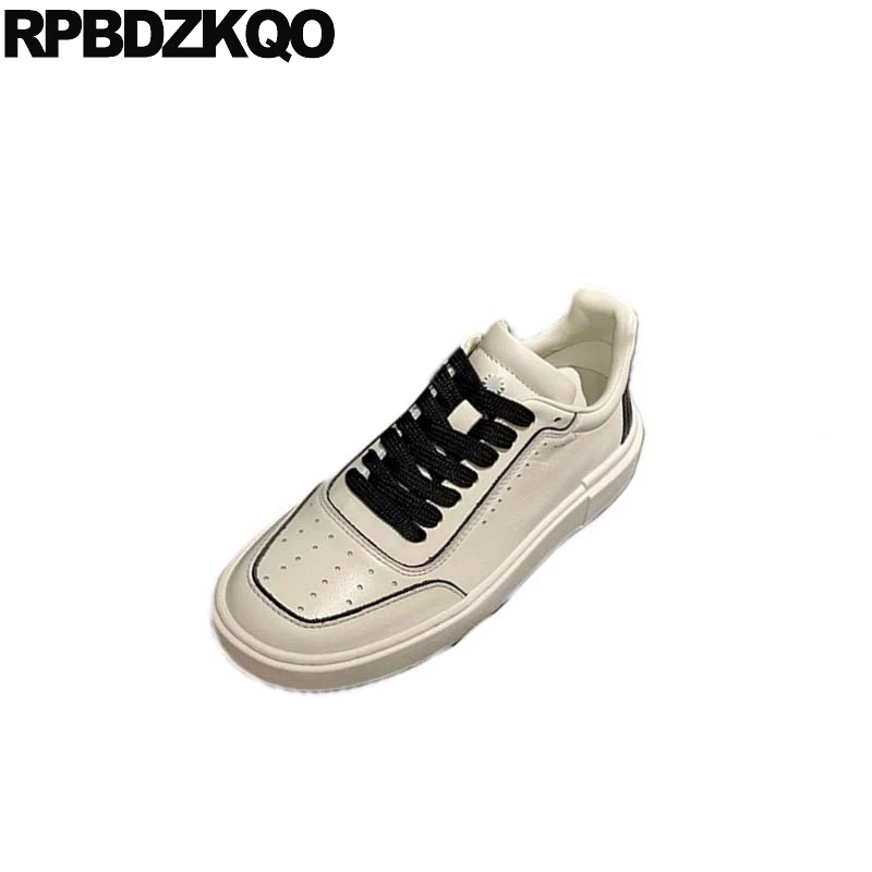 Кроссовки женские из натуральной кожи на толстой подошве | Обувь