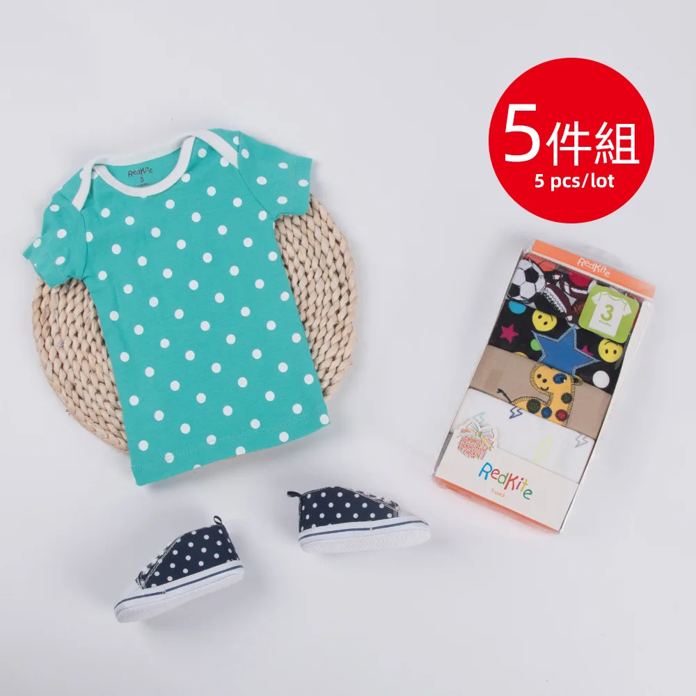 Футболка с коротким рукавом и воротником-конвертом 5 пар в упаковке Милая