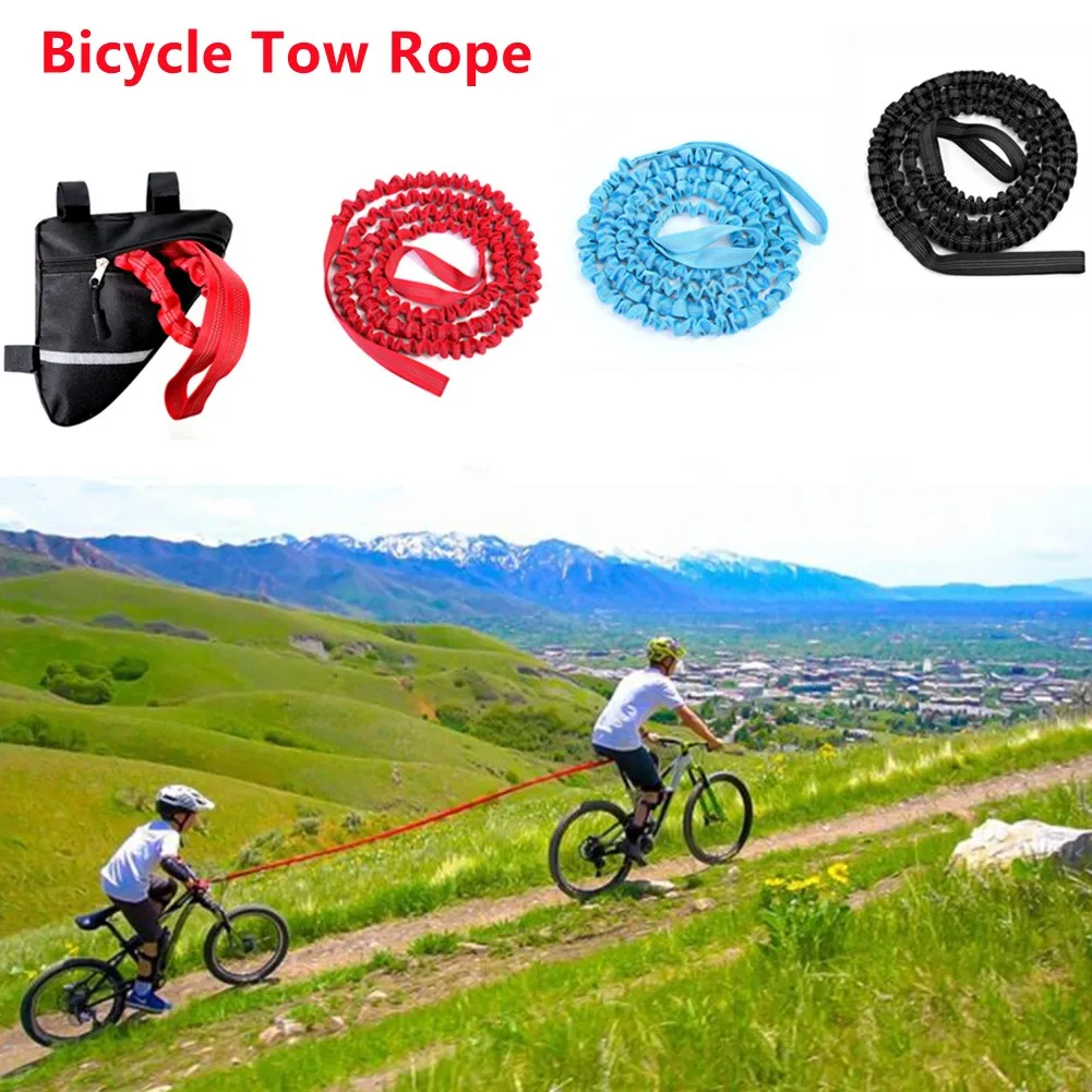 

Bicycle Tow Rope Outdoor Mountain Bike Parent-Child Pull Ropes With Triangle Bag Elastic Tow Rope For Kids Cycling Equipment