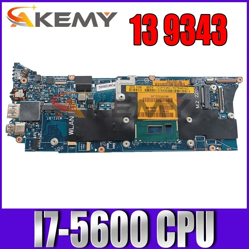

100% new FOR Dell Dell XPS 13 9343 motherboard with i7-5600 cpu 0T94C8 CN-0T94C8 T94C8 ZAZ00 LA-B441P working good