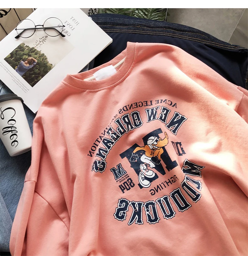 Модные женские толстовки Харадзюку С Капюшоном Sudadera Mujer с забавным буквенным принтом, свитер большого размера, уличная одежда для женщин