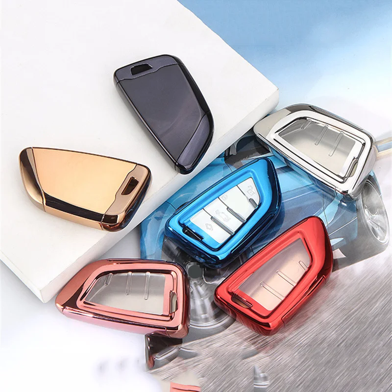 

2020 New TPU Car Key Case Cover for car For BMW X5 F15 X6 F16 G30 7 Serie G11 X1 F48 F39 Car Shell Key Protection keychain