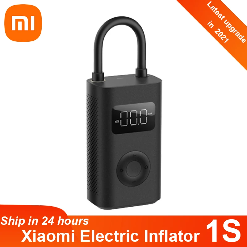 Оригинальный электрический насос Xiaomi 1S портативный воздушный мини светодиодный