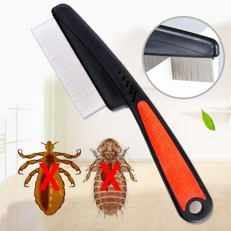 

Pet Flea Lice Cleaner Combs Hair Removal Stainless Steel Needle Comb Deworming Eggs Opening Knots Dogs Cats Grooming Supplies