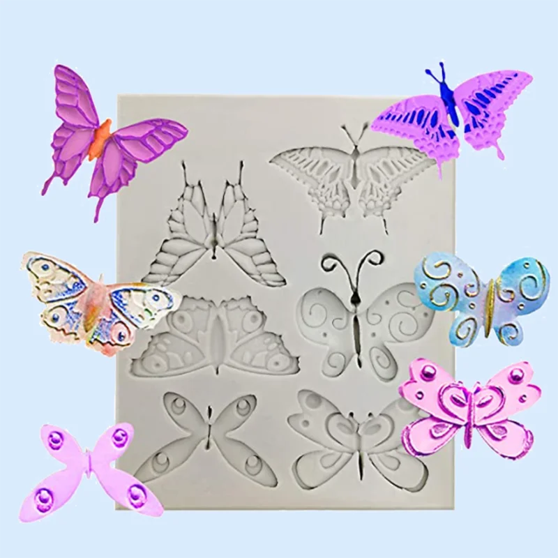 3D Силиконовая форма в виде бабочки дизайнер сделай сам ручная работа шоколадный