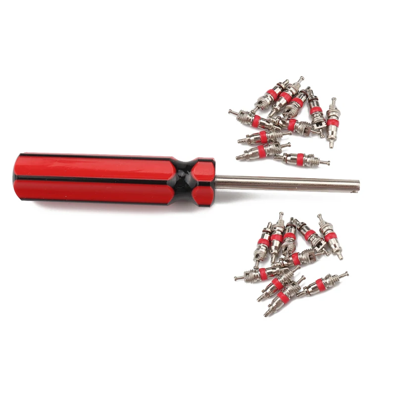 

Durable Valve Core Wrench Screwdriver Portable Tire Repair Tool Universal Tyre Valve Core Insert With Remover Tool