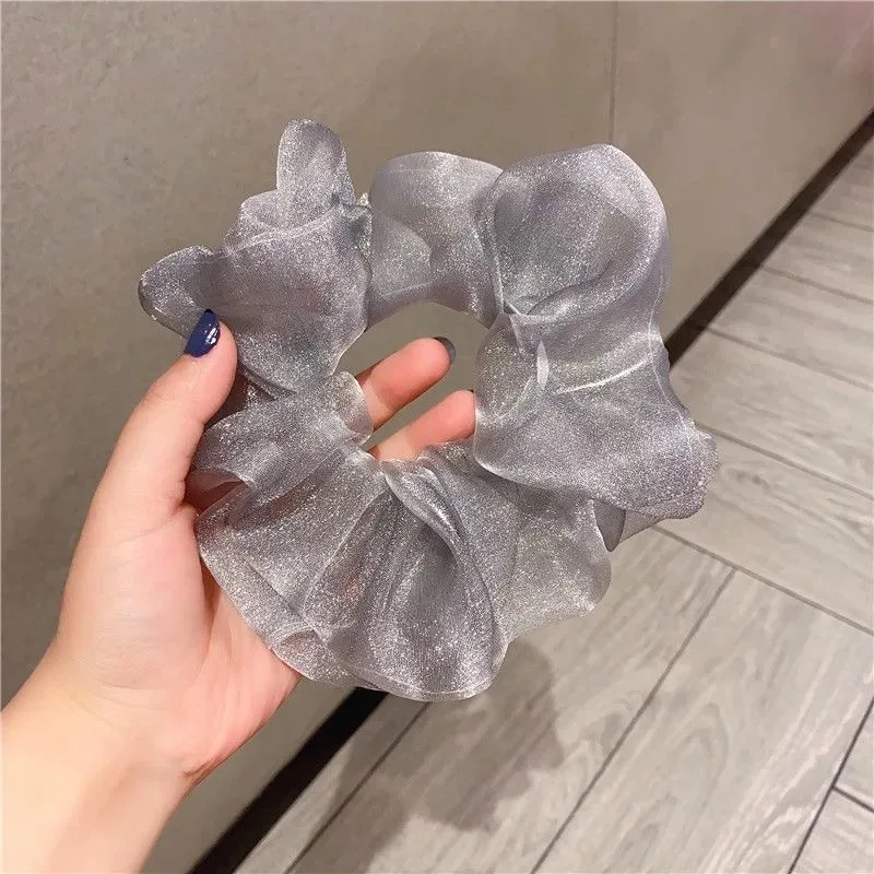 

Fashion Oversized Hair Scrunchies Elastic Hair Ties Girls Headwear Ponytail Holder Hairband Organza Hair Ties Hair Accessories