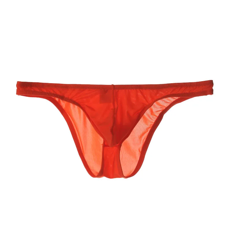 Новинка ультратонкие прозрачные мужские трусы из ледяного шелка сексуальное