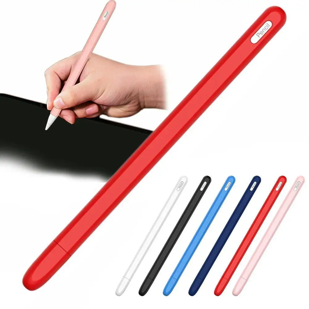 

1Soft Silicone Cases For Pencil 2nd Generation Pencil Pen For iPad Pouch Tip Cover For iPad Cap Stylus 2 Holder T3H7