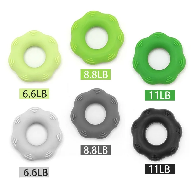 

Exercise Gym Fitness Silicone Handle Grip Ring Finger Forearm Trainer Wrist Expander Muscle Exercise