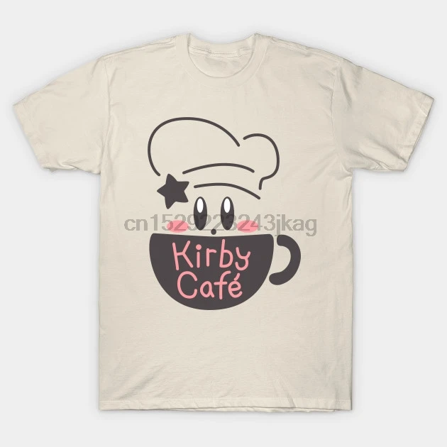Мужская футболка Кирби кафе Футболка женская футболка|Мужские футболки| |