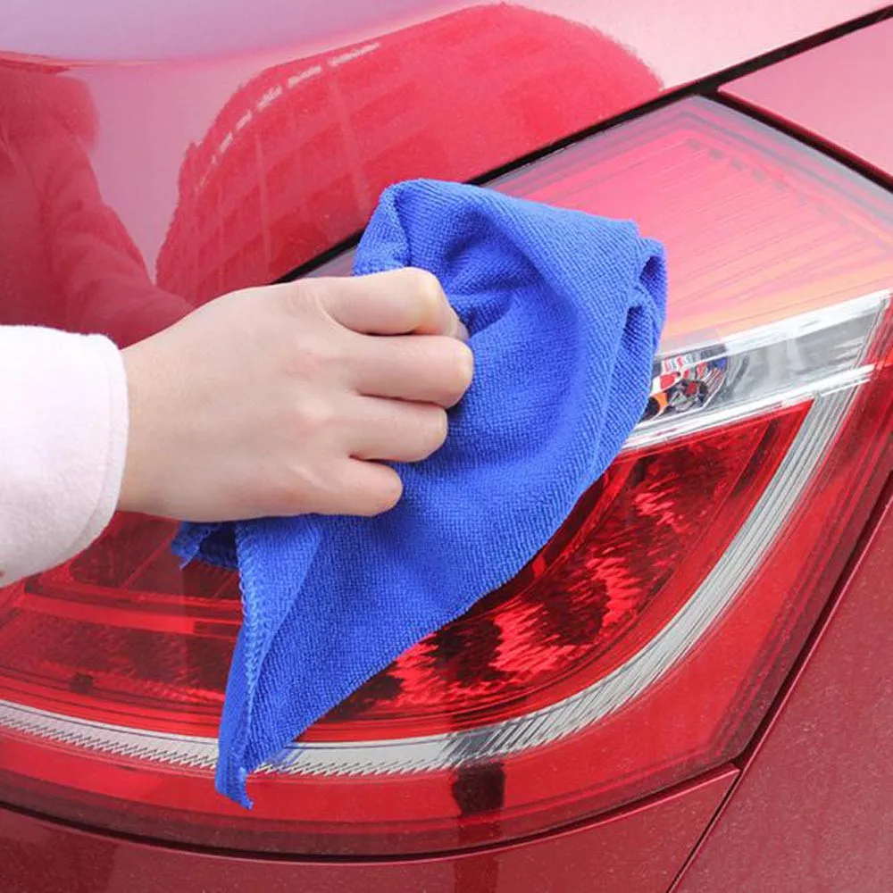 

20pc 40x40cm Blue Car Cleaning Cloth Kits Detailing Microfiber Soft Polish Cloths Towel Car Wipe Car Wash Towels #Zer