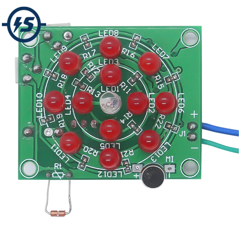 DIY Kit Аналоговые электронные свечи с днем рождения термальный датчик MIC Звук управление Моделирование свечи