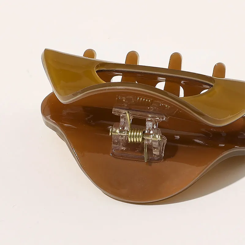 Геометрическая заколка для волос винтажная Женская полукруглая из уксусной